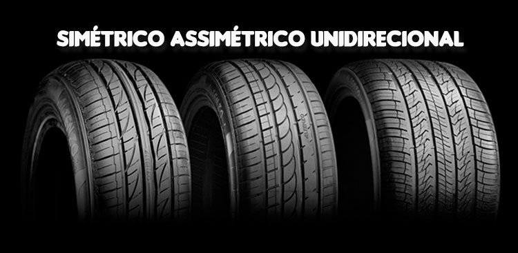 Saiba a diferença entre os pneus Unidirecionais, Simétricos e Assimétricos